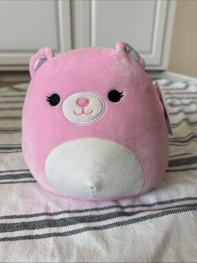 Squishmallows 8" ZAYA the pink Bear NEW HTF RARE